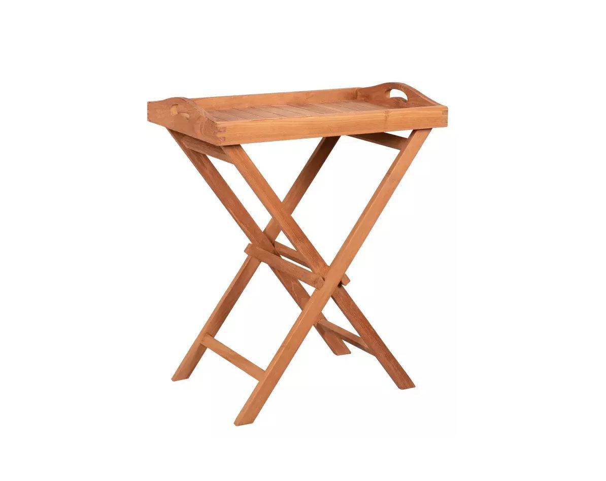 Tablett mit Gestell Teak Woodie