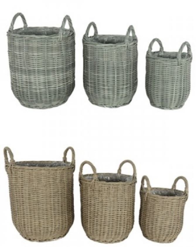 Pflanzkorb av Rattan av